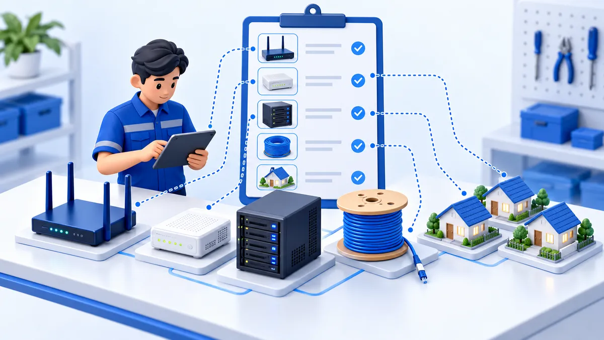 Pemeriksaan router, modem, akun pelanggan, dan jaringan distribusi yang masih bergantung pada ISP lama.