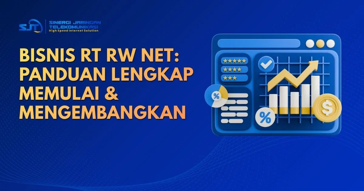 Infrastruktur jaringan RT RW Net yang berkembang dari 50 menuju 500 pelanggan